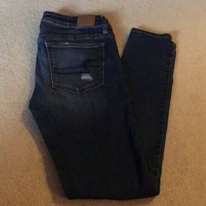 American Eagle ripped skinny jeans